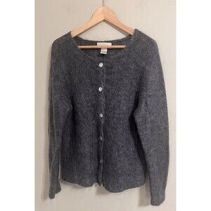 Vintage Studio Works mohair Blend Classic Cozy  Button Cardigan Sweater Women XL